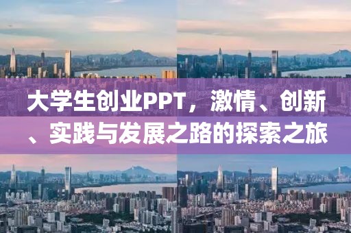 大学生创业PPT，激情、创新、实践与发展之路的探索之旅